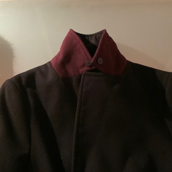 BNWT TOPSHOP PETITE WOOL COAT SZ UK6 US 2 Removable Collar - Picture 2 of 8